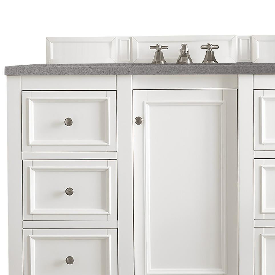 Base with Sink Top Bright White White Vanities