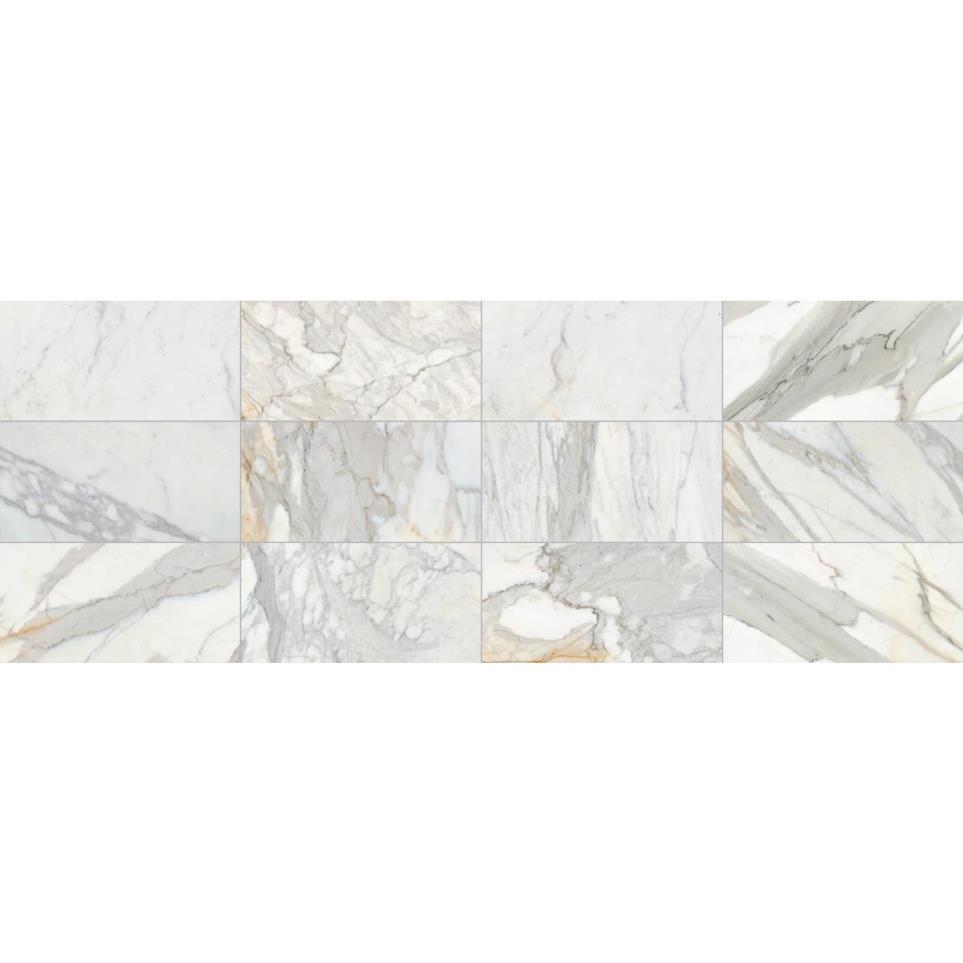 Tile Calacatta Gold Honed White Tile