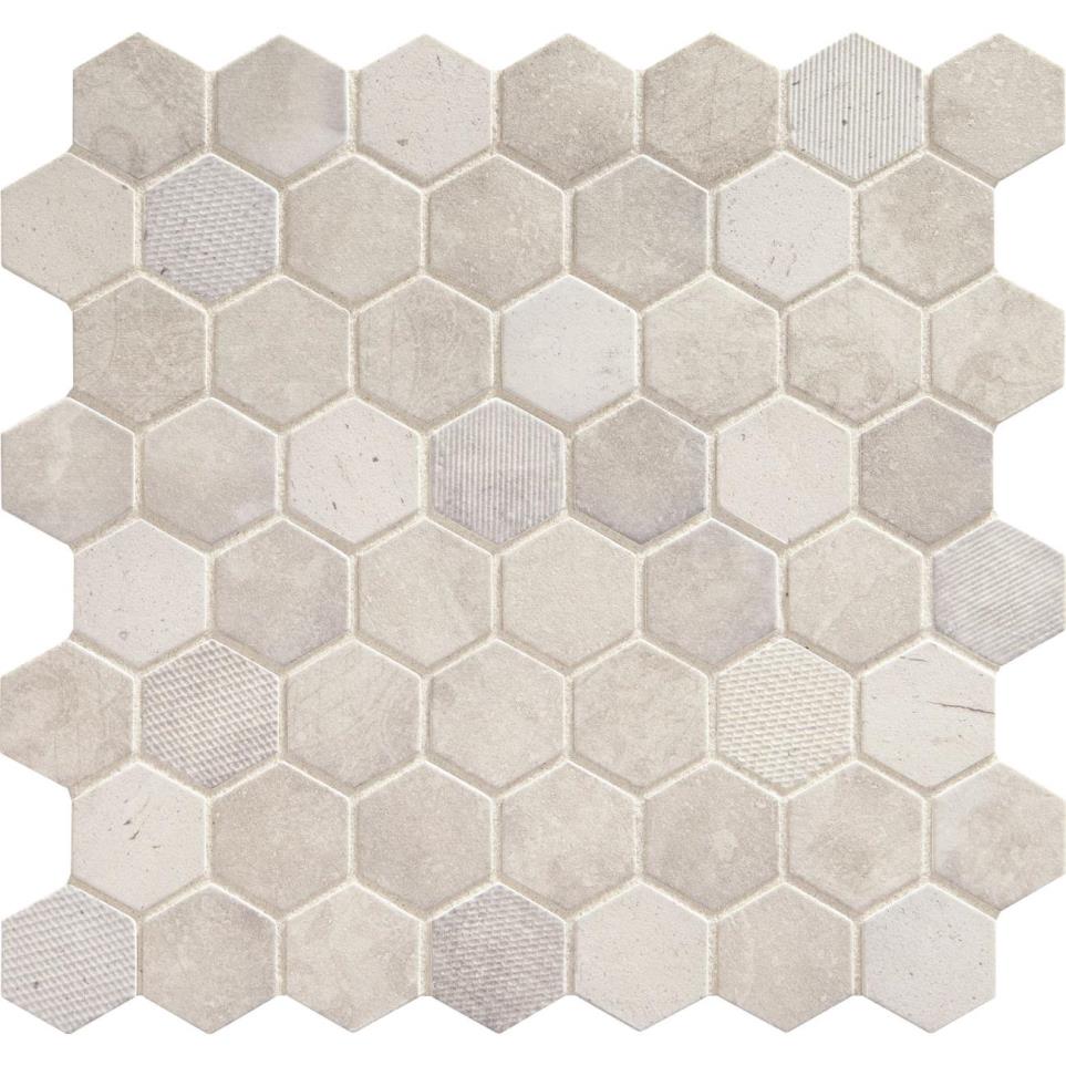 Mosaic Wisdom White Matte White Tile