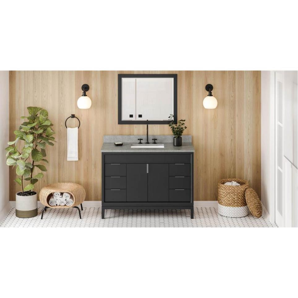 Base with Sink Top Black Grey / Black Vanities