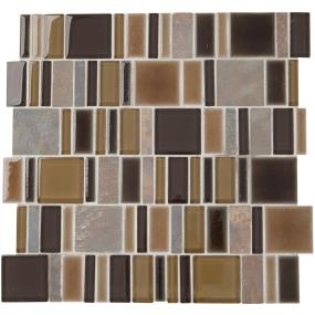 Mosaic Bark Matte Brown Tile