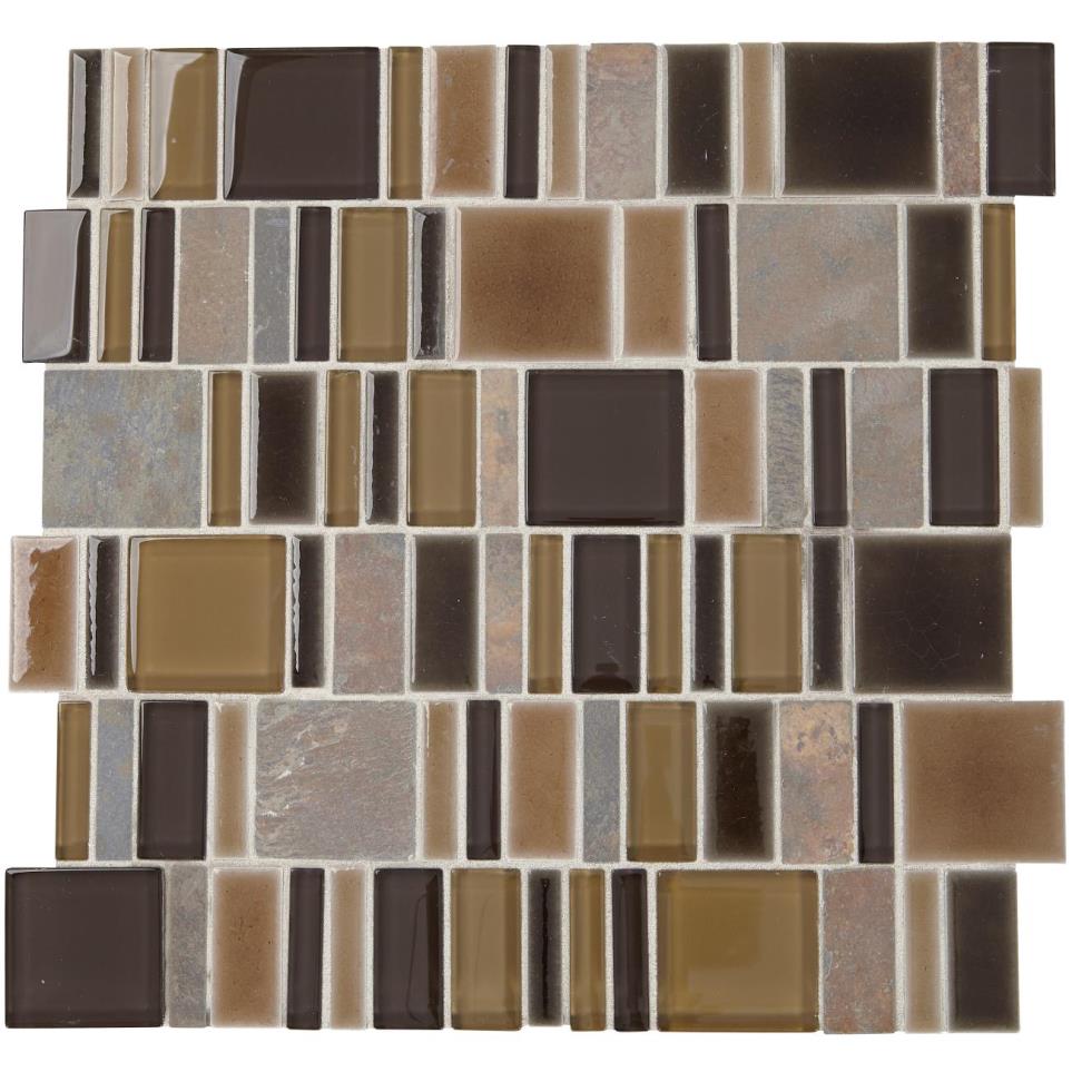 Mosaic Bark Matte Brown Tile