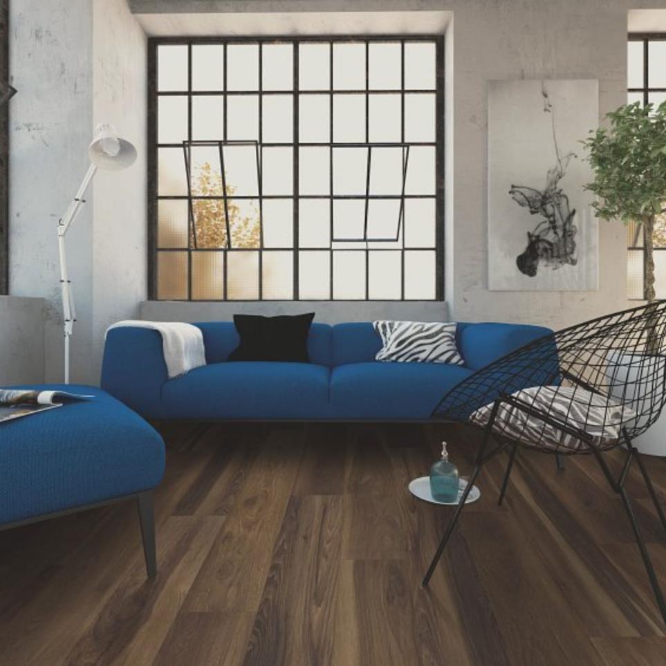 Plank Blended Umber Medium Finish Vinyl