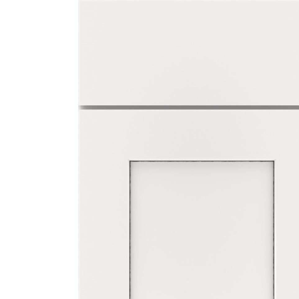 Square White With Amaretto Creme Detail Glaze - Paint Square Cabinets