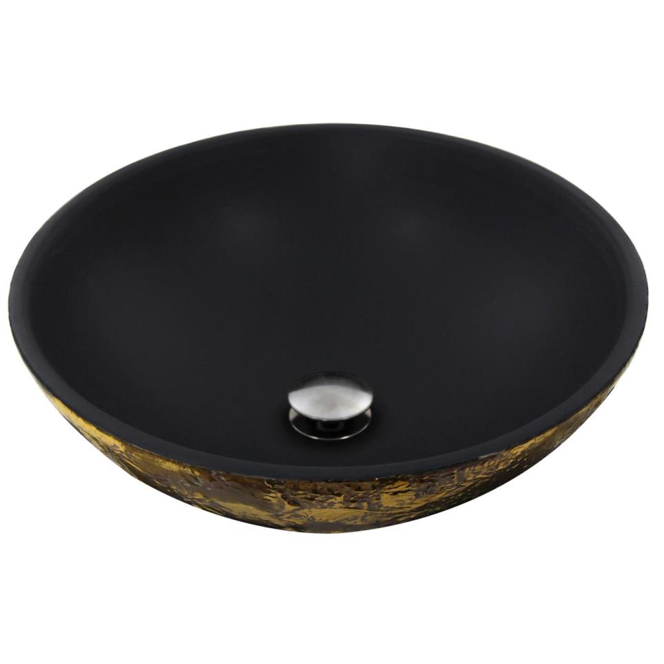 Bath Matte Black/Gold  Bathroom Sinks