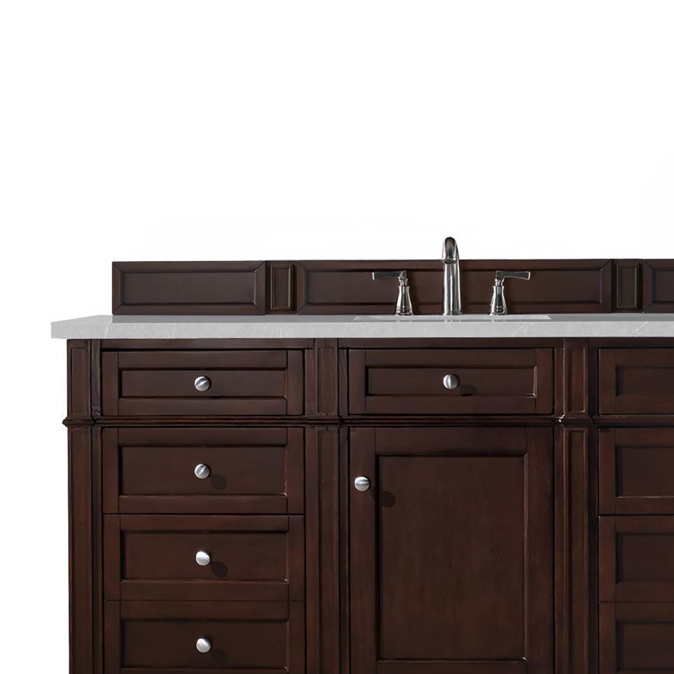 Base with Sink Top Burnished Mahogany Dark Finish Vanities