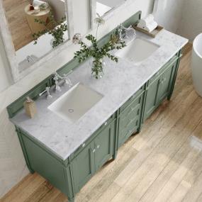 Base with Sink Top Smokey Celadon Green Vanities