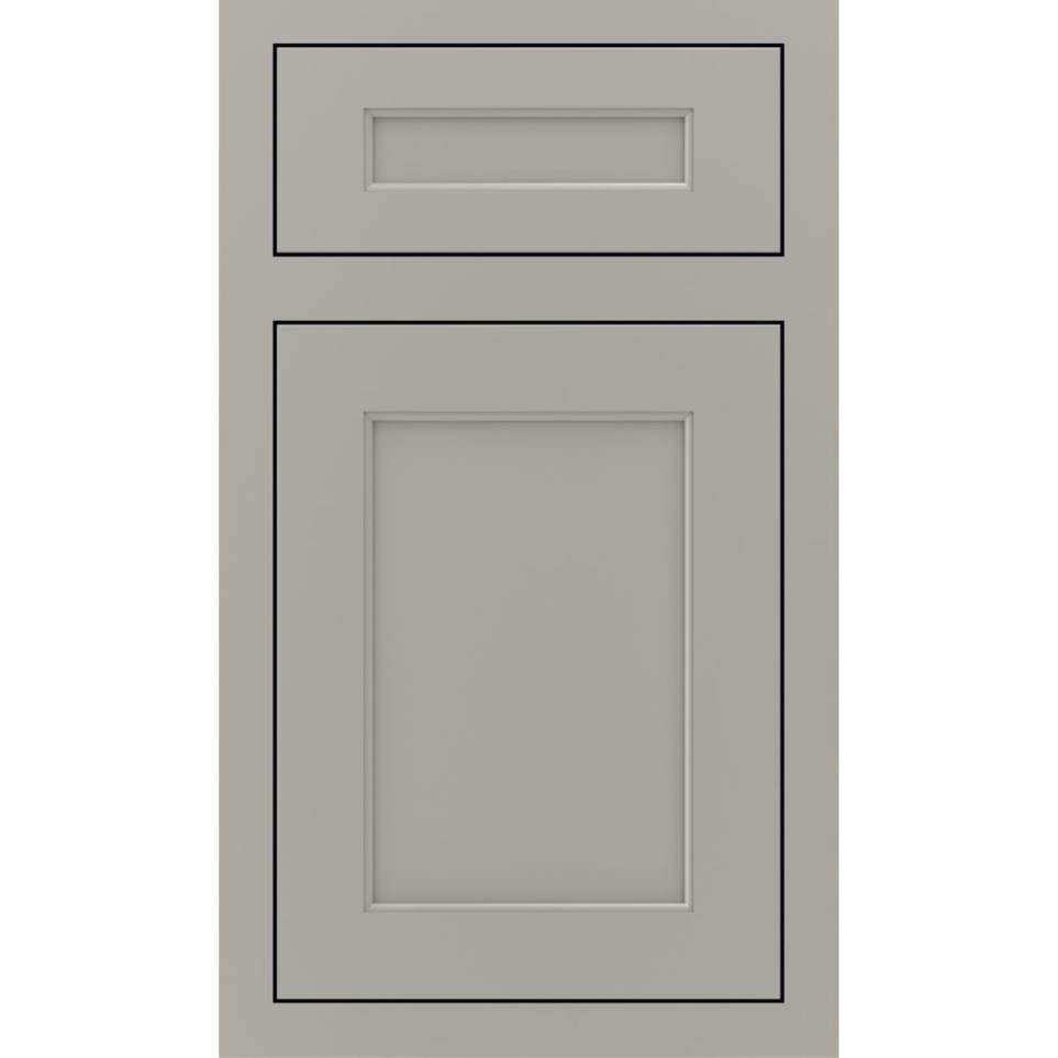 Square Stamped Concrete Paint - Grey Square Cabinets