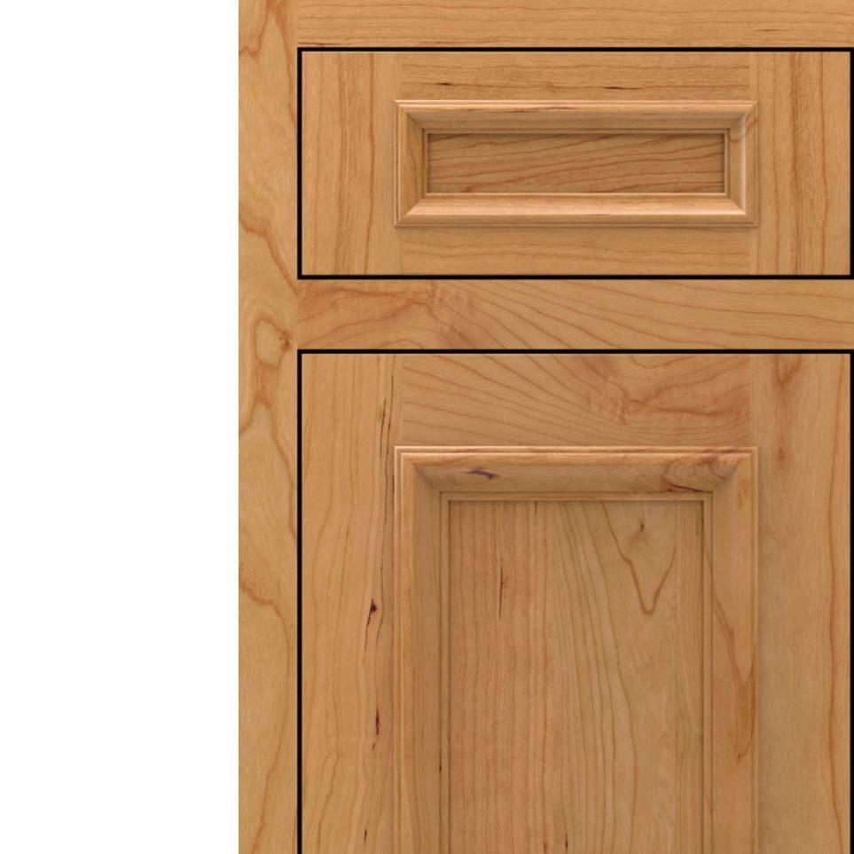 Square Natural Light Finish Square Cabinets