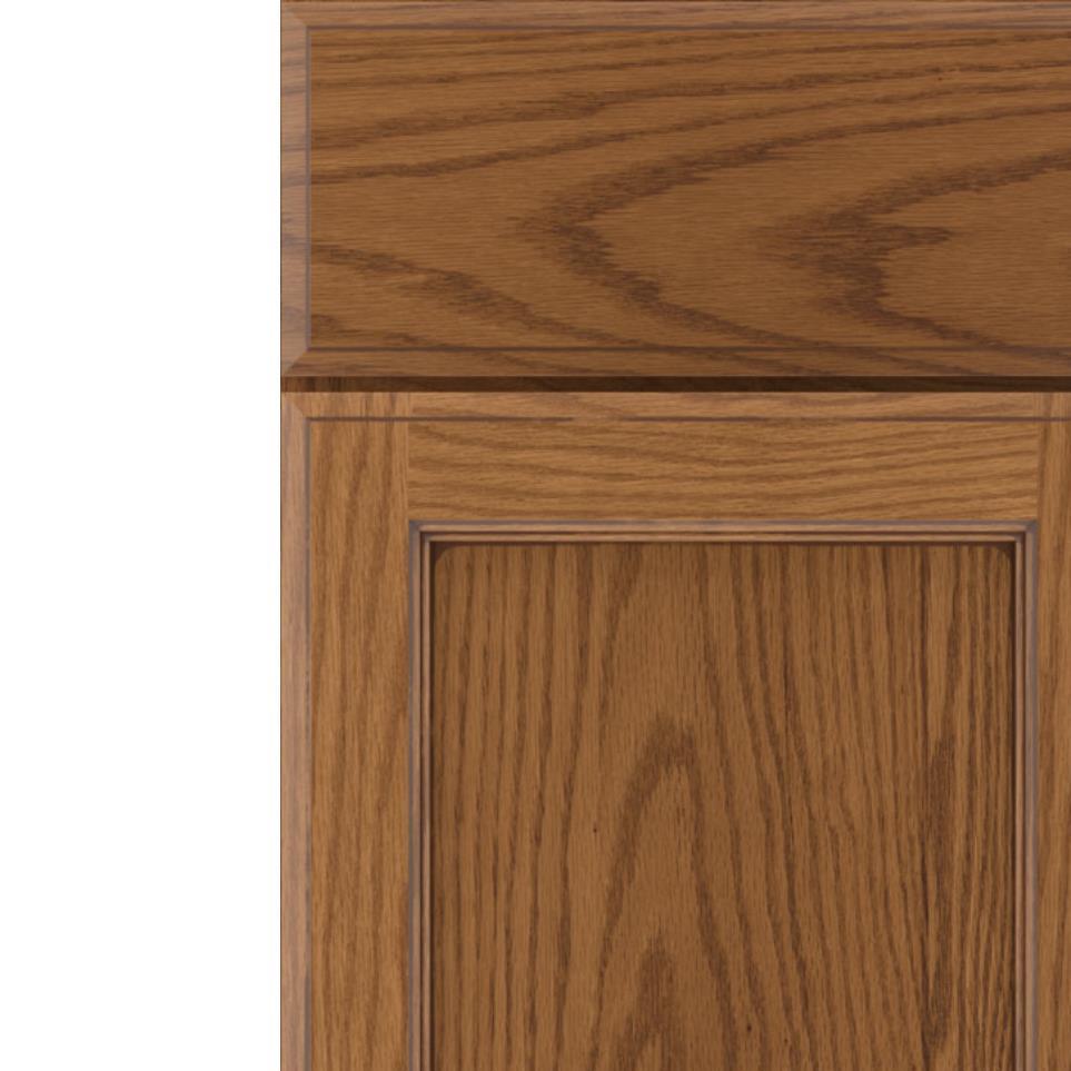 Square Palomino Medium Finish Square Cabinets