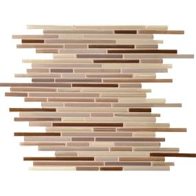 Mosaic Mink Glass Beige/Tan Tile