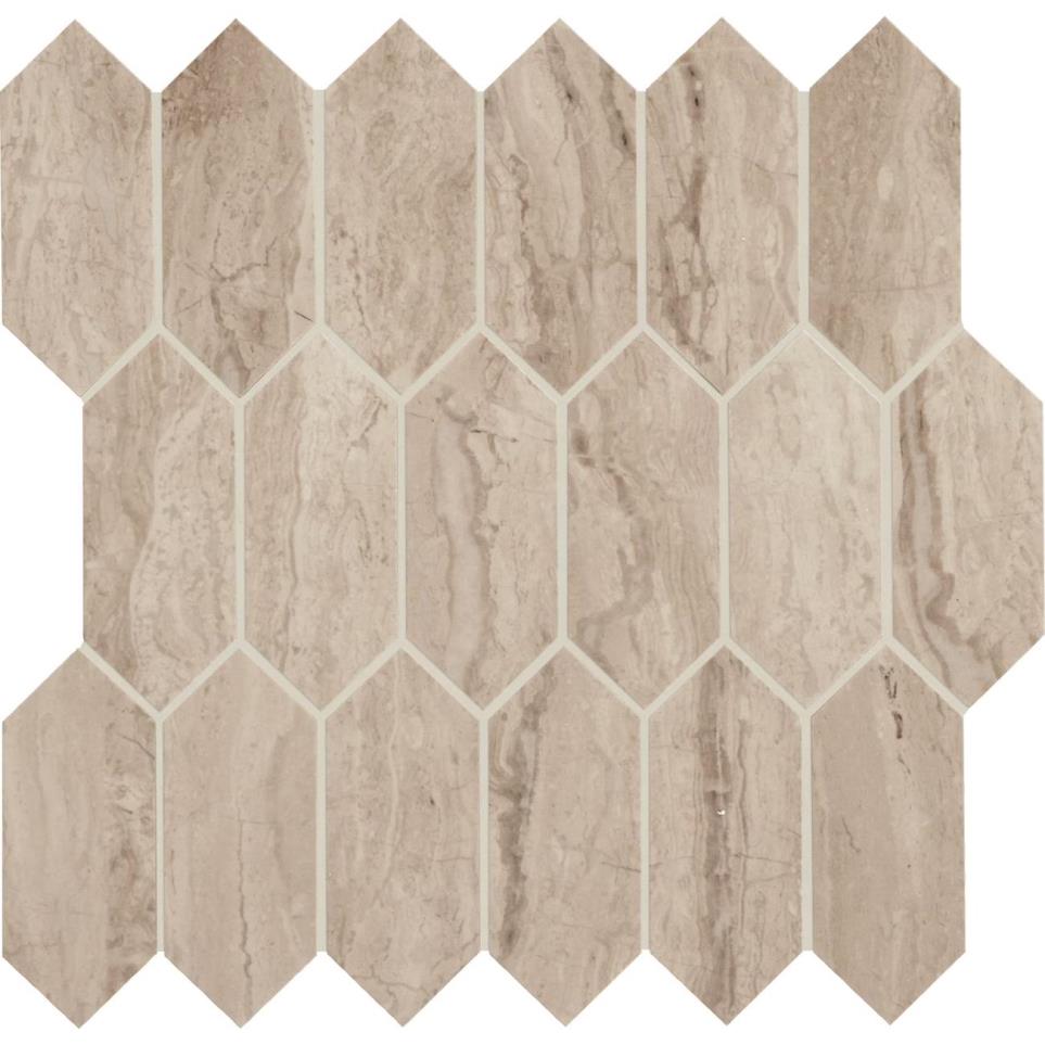 Mosaic Travertine Matte Beige/Tan Tile