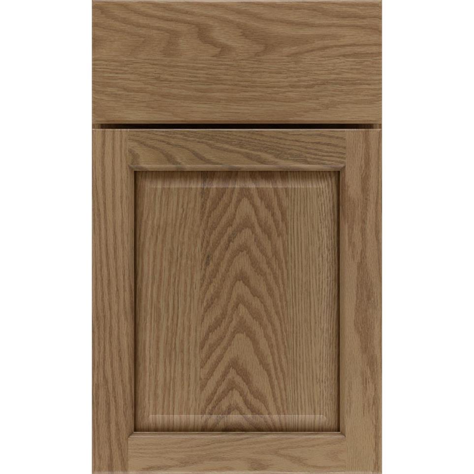 Square Buckskin Medium Finish Square Cabinets