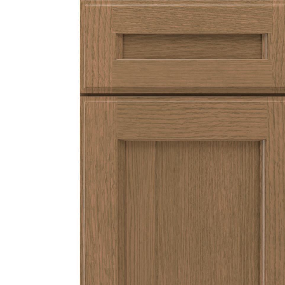 5 Piece Buckskin Medium Finish 5 Piece Cabinets