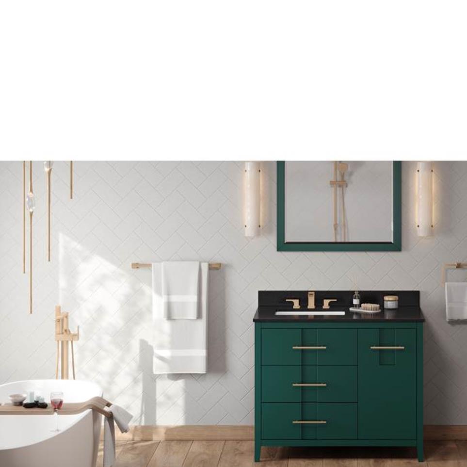 Base with Sink Top Green Green Vanities