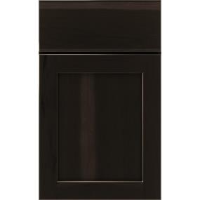 Square Thatch Dark Finish Square Cabinets