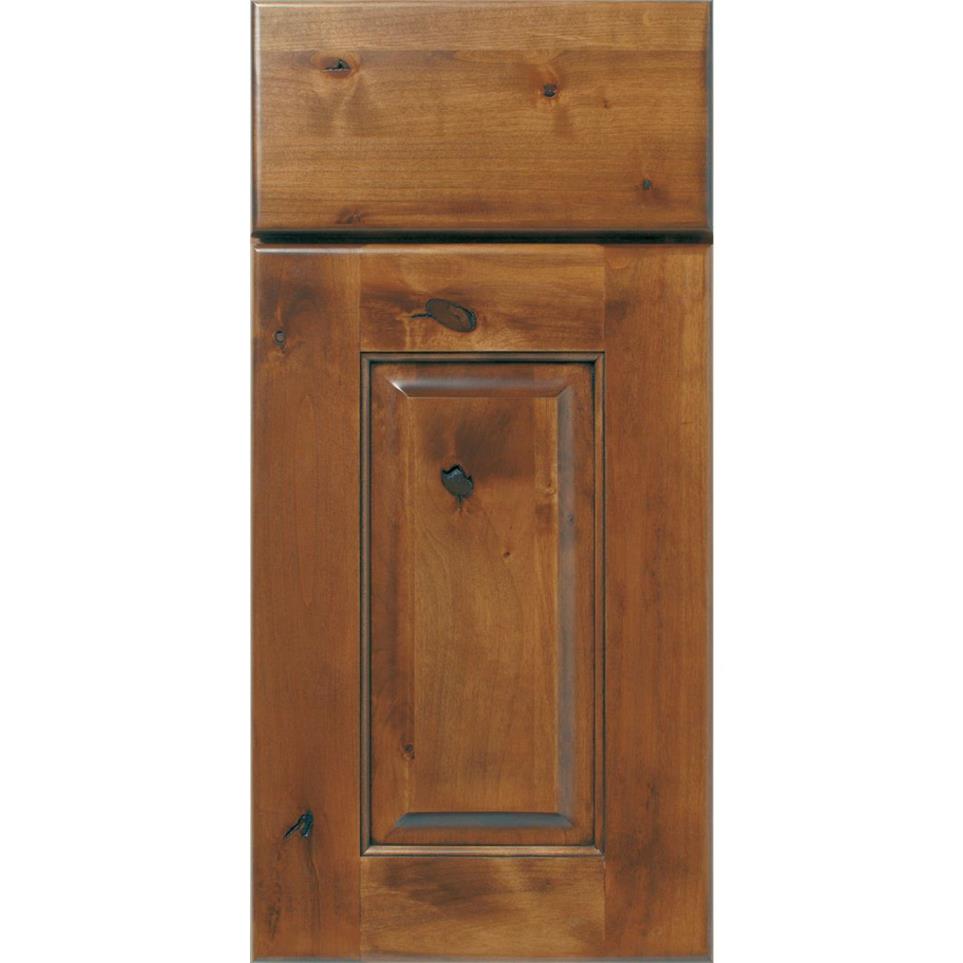 Square Sage Medium Finish Square Cabinets