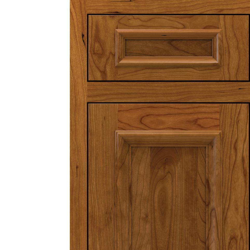 Square Suede Medium Finish Square Cabinets