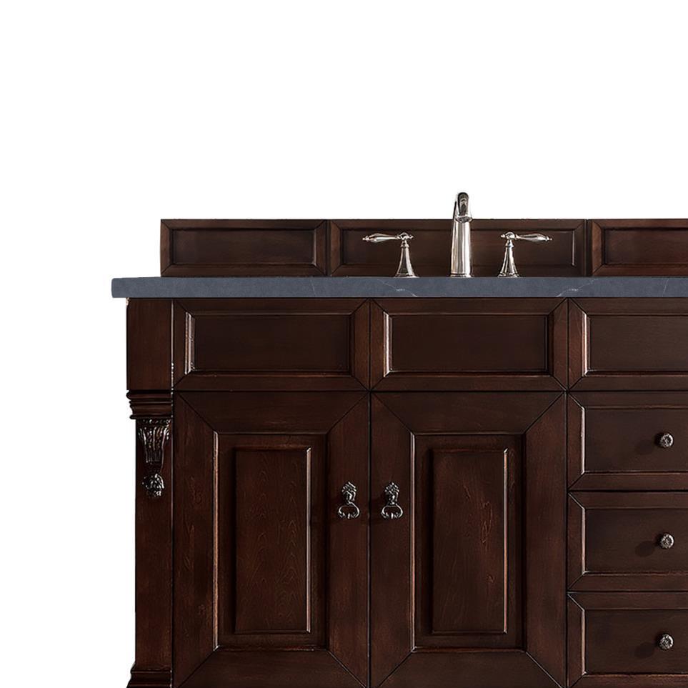 Base with Sink Top Burnished Mahogany Dark Finish Vanities