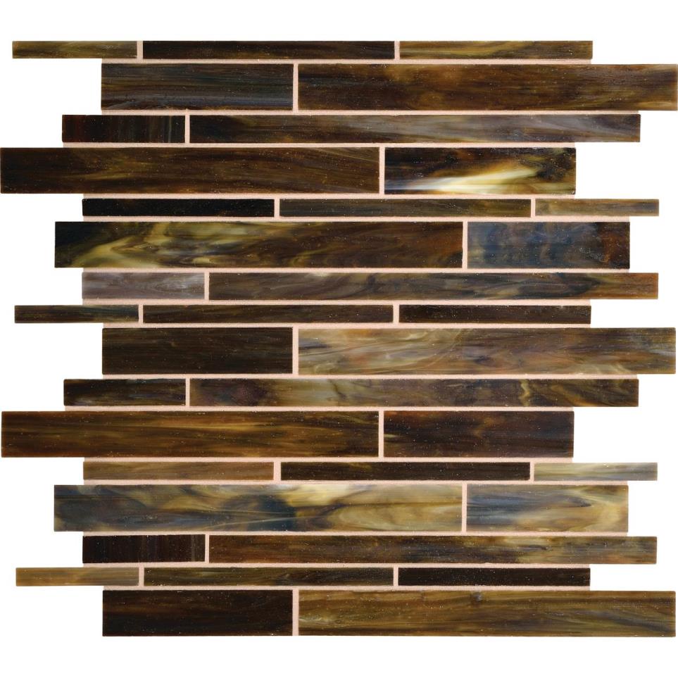 Mosaic Indie Glass Brown Tile