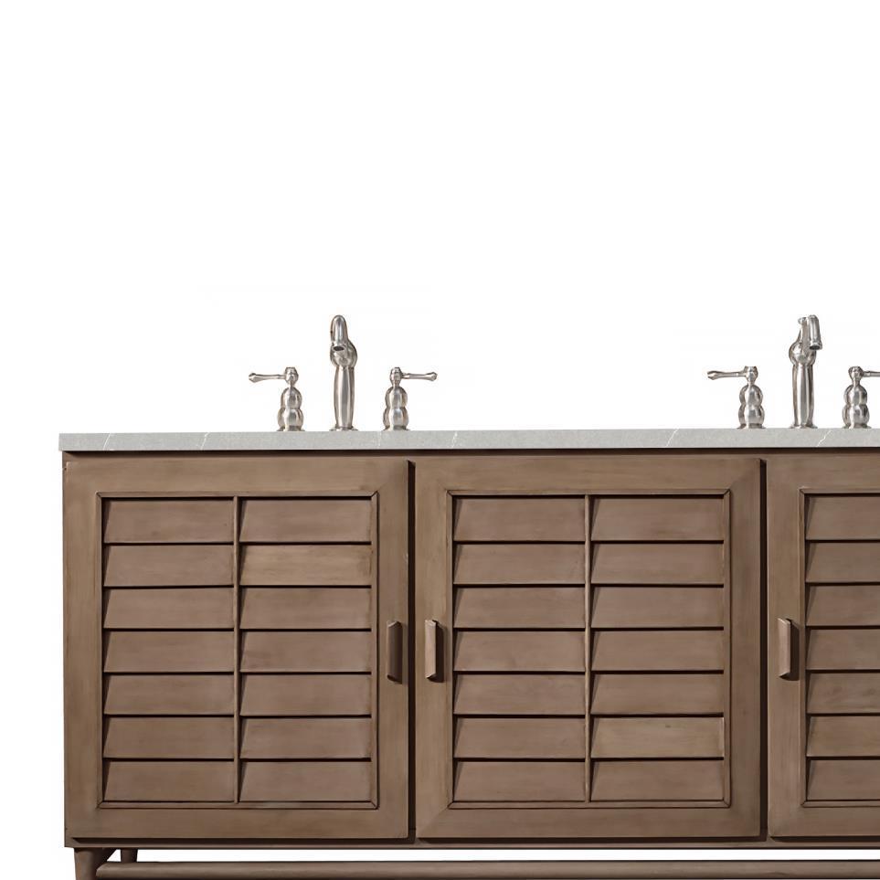 Base with Sink Top Whitewashed Walnut Light Finish Vanities