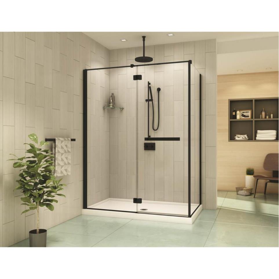 Door Matte Black Black Showers