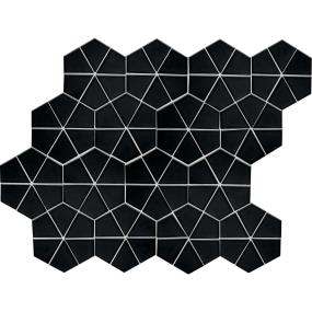 Mosaic Black Glossy Black Tile