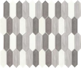 Mosaic Nautical Grey Blend Mix Gray Tile