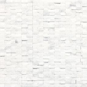 Mosaic Contempo White Split Face White Tile