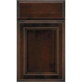 Square Teaberry Dark Finish Square Cabinets