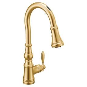 Kitchen Brushed Gold Brass / Gold Faucets