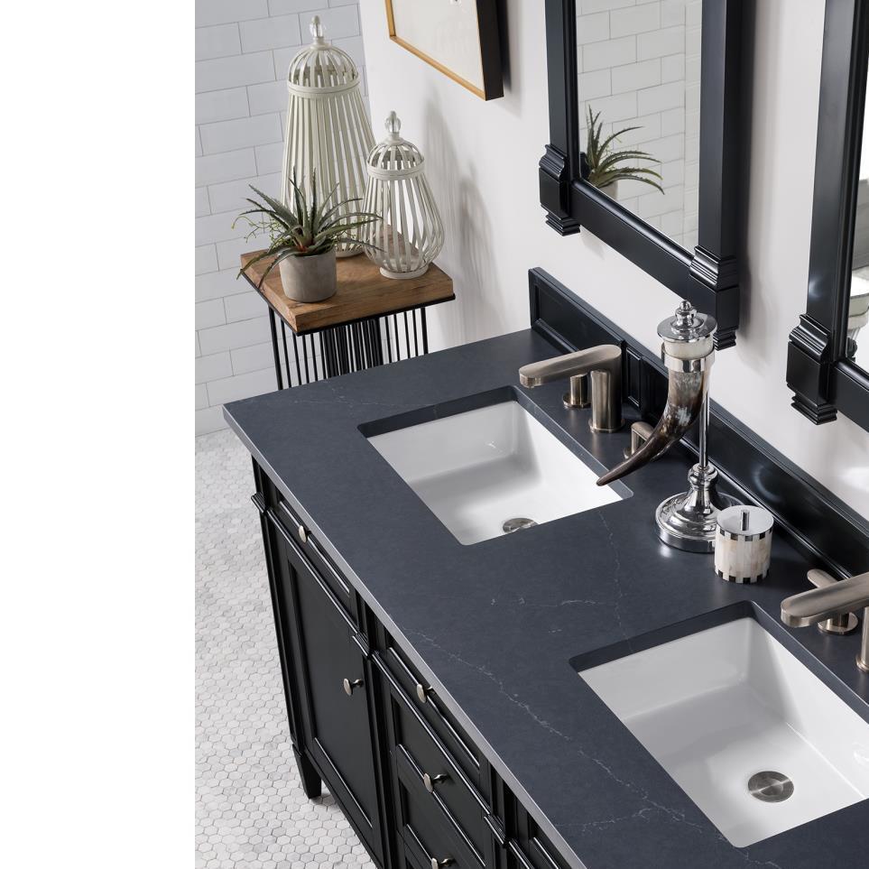 Base with Sink Top Black Onyx Grey / Black Vanities