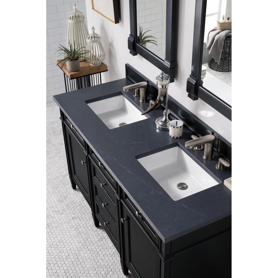 Base with Sink Top Black Onyx Grey / Black Vanities