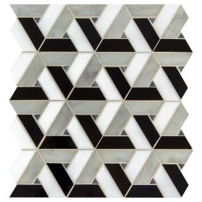 Mosaic Twilight Glass Black Tile