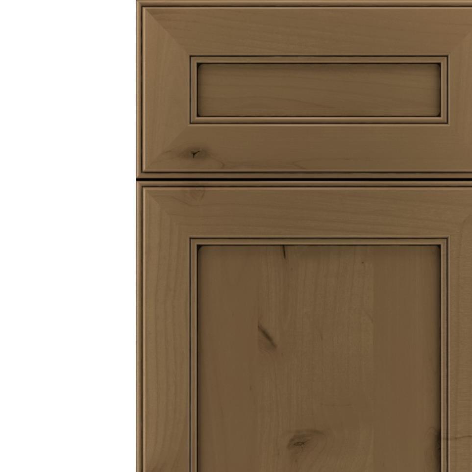 Square Frappe Black Glaze Glaze - Stain Square Cabinets