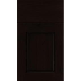 Square Cappuccino Black Glaze Glaze - Stain Square Cabinets