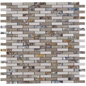 Mosaic Black Sand Beach Black Tile