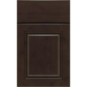 Square Thatch Dark Finish Square Cabinets