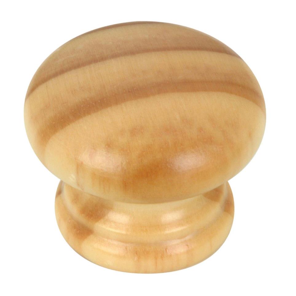 Knob Natural Pine Light Finish Knobs