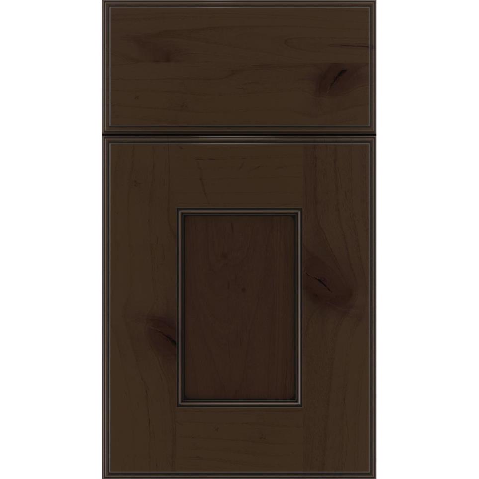 Square Cappuccino Black Glaze Glaze - Stain Square Cabinets