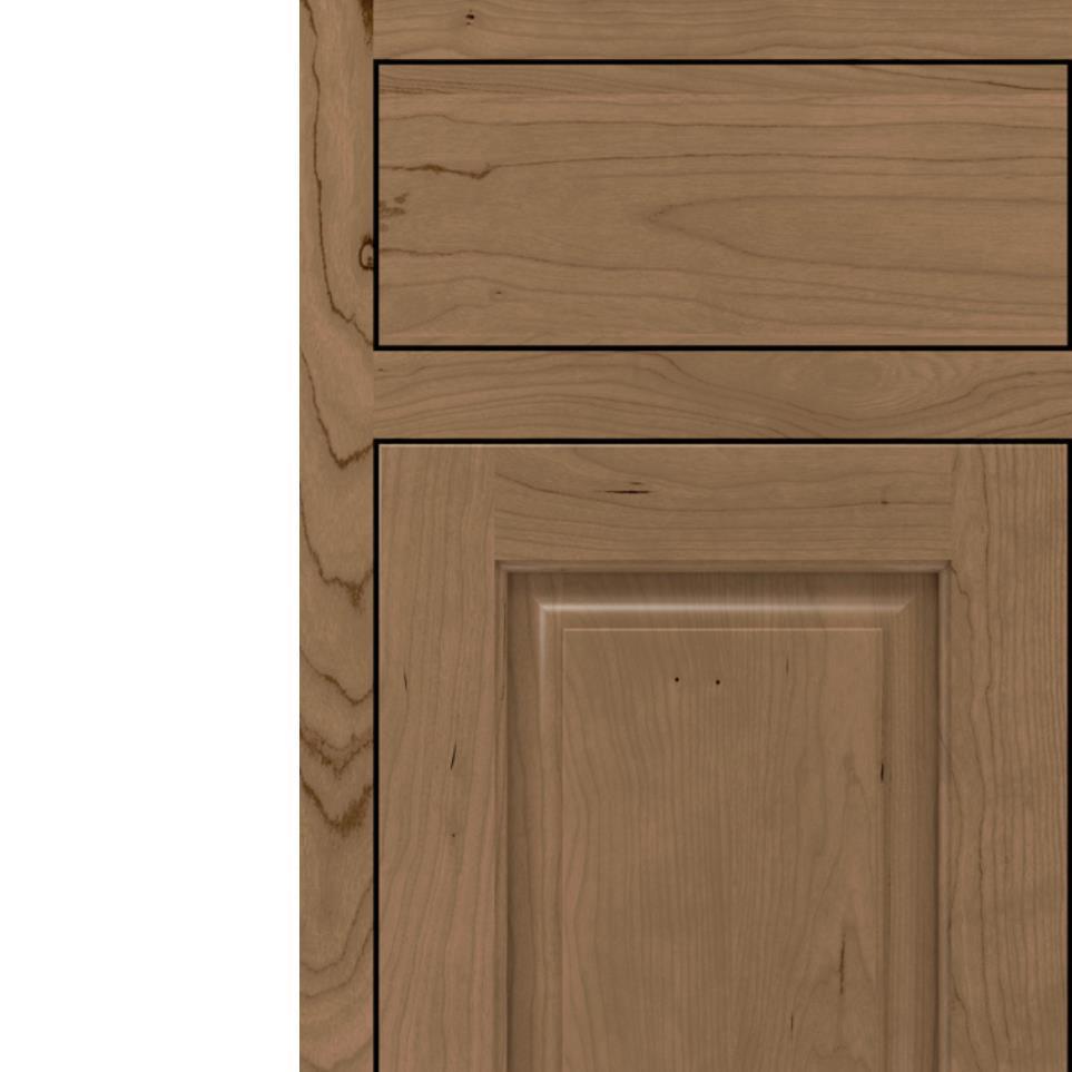 Square Gunny Medium Finish Square Cabinets