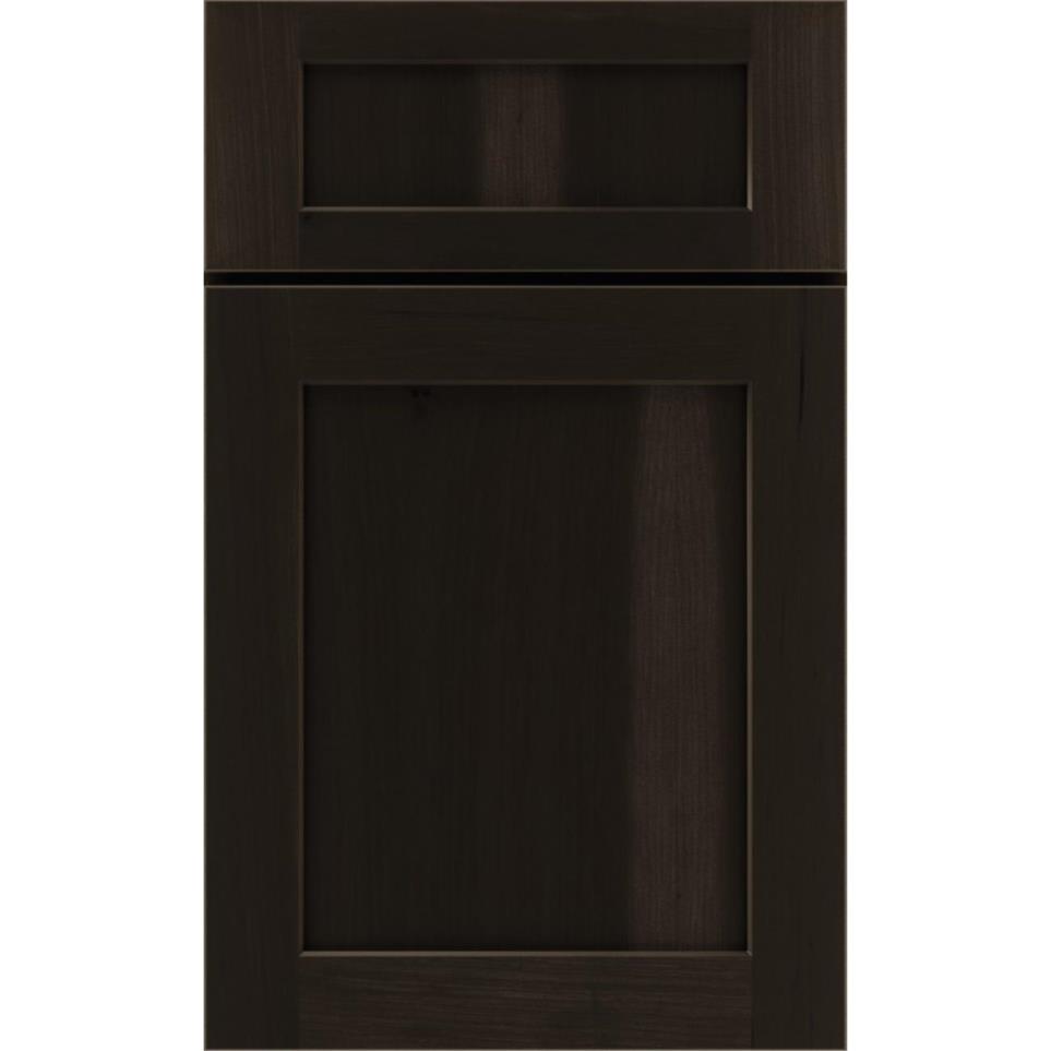 Square Thatch Dark Finish Square Cabinets