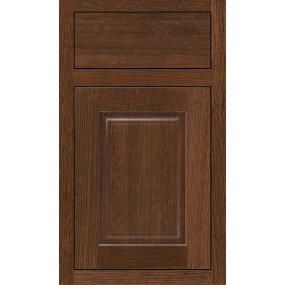 Square Sepia Dark Finish Square Cabinets