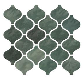 Mosaic Allure Glossy Green Tile