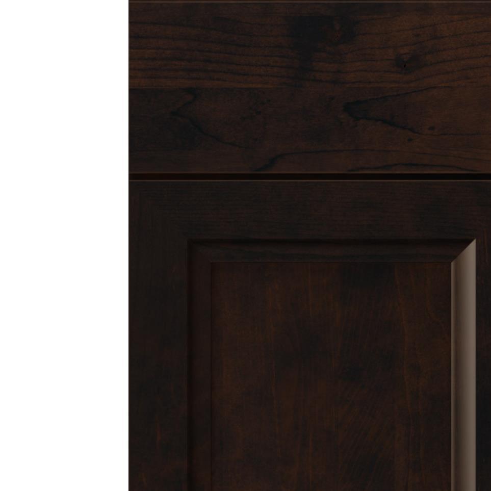 Square Chocolate Dark Finish Square Cabinets