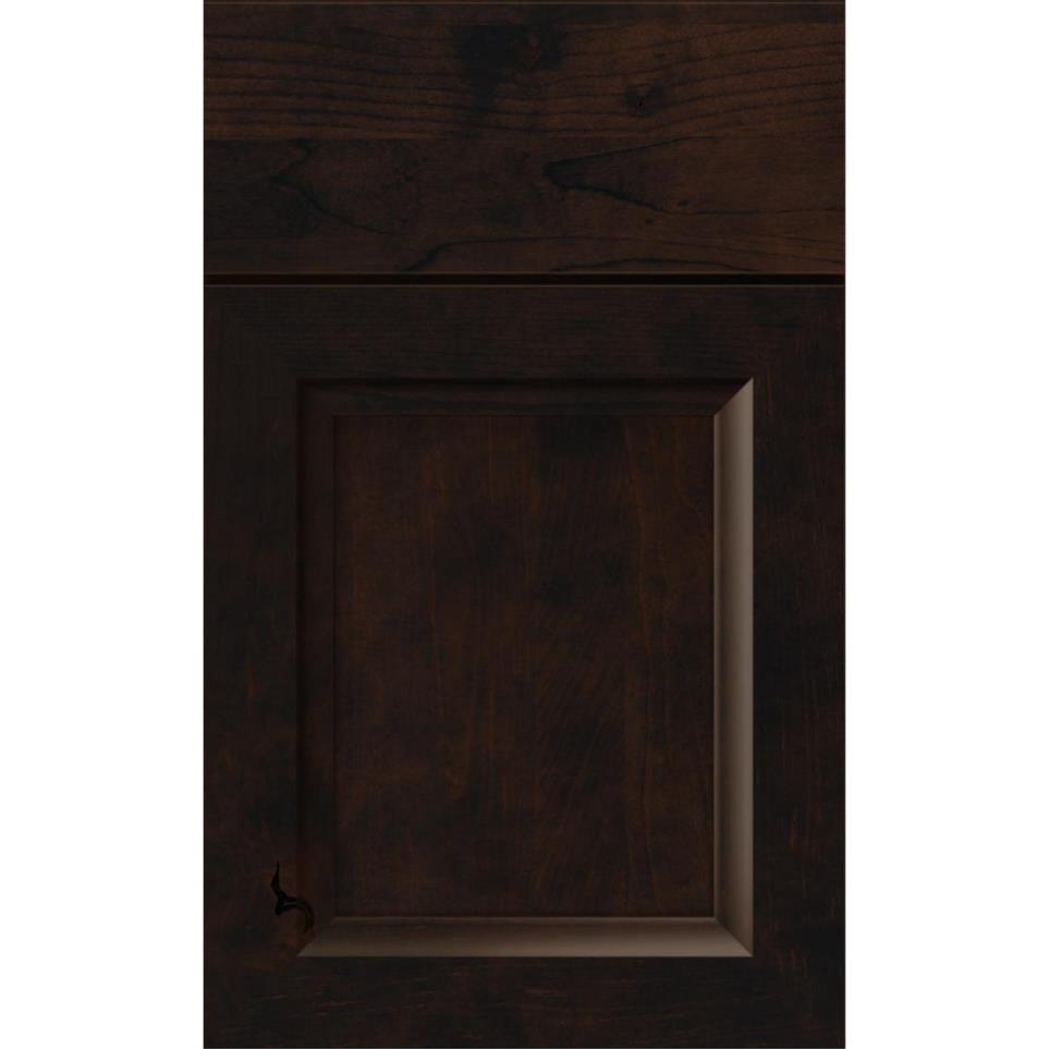 Square Chocolate Dark Finish Square Cabinets