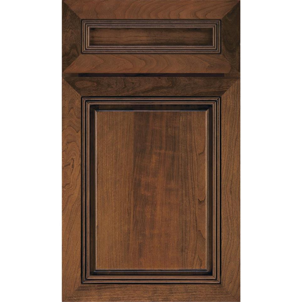 5 Piece Mustang Amaretto Creme Dark Finish 5 Piece Cabinets