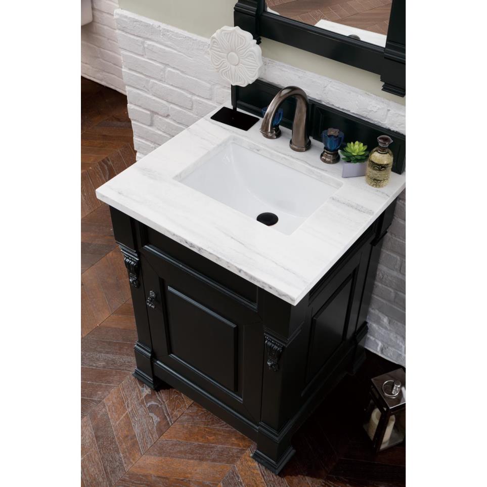 Base with Sink Top Antique Black Grey / Black Vanities