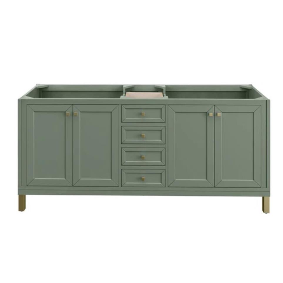 Base with Sink Top Smokey Celadon Green Vanities