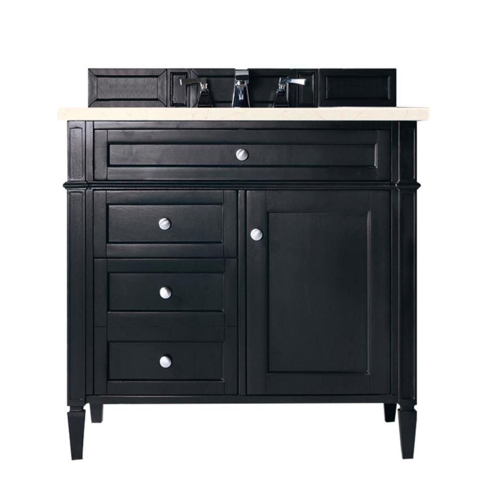 Base with Sink Top Black Onyx Grey / Black Vanities